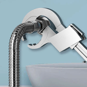 Universal Adjustable Wrench: The Perfect Plumbing Tool For Faucet & Sink Repairs!