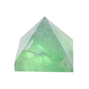 Natural Crystal Pyramid Quartz Green Fluorite Energy Stone Chakra Reiki Obelisk Meditation Crystal Point Home Decoration Crafts