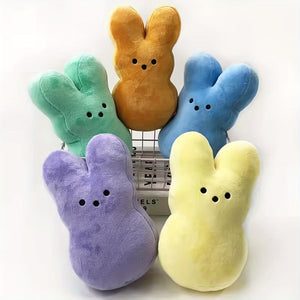 Akkun Plush Easter Bunnies 6-Pack - 13cm Adorable, Soft and Comforting Stuffed Animal Pillows for Festive Home Decor