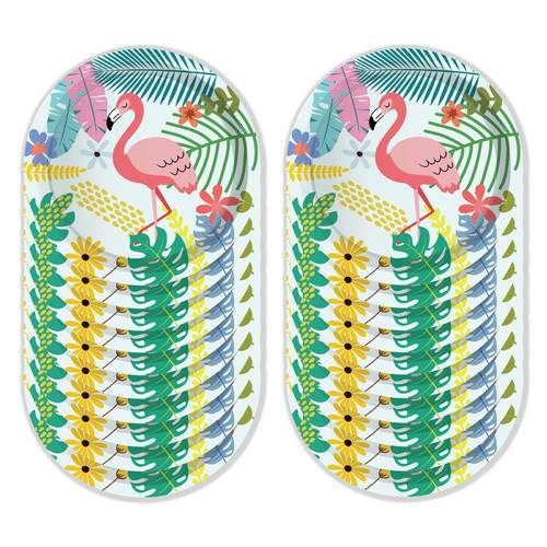 Hawaii Flamingo Paper Plates Party Supplies Toucan Disposable 68PCS Set US Local Shipping