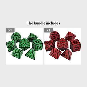 1 Set Multi-Sided 7-Die Dice Set Game Dice For TRPG DND Accessories Polyhedral D4 D6 D8 D10 D12 D20 Dice For Board Card Game Math Games