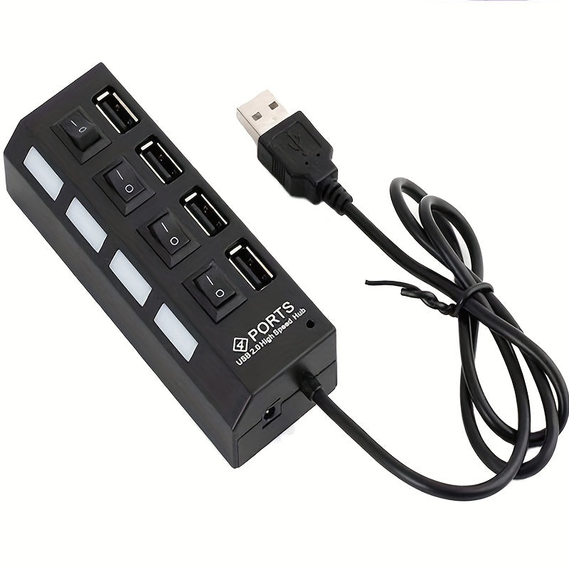 1pc 4/7ports USB Connector For Computer Mouse Keyboard Memory Card Independent Switch Universal Hub