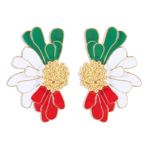 Flower Design Earrings Gift for families