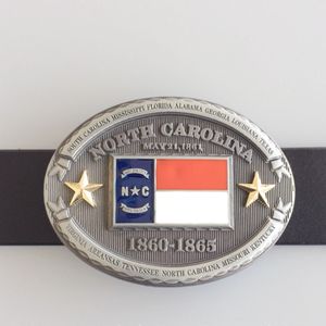 New Vintage North Carolina State Flag Oval Belt Buckle US Local Shipping