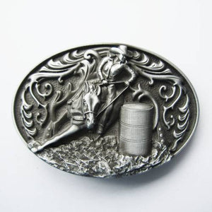 New Vintage Oval Cowgirl Rodeo Raceing Western Belt Buckle US Local Shipping