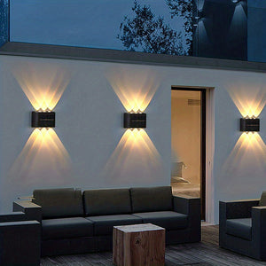 Brighten Up Your Outdoor Space With 2pcs Solar Up & Down Wall Lights!