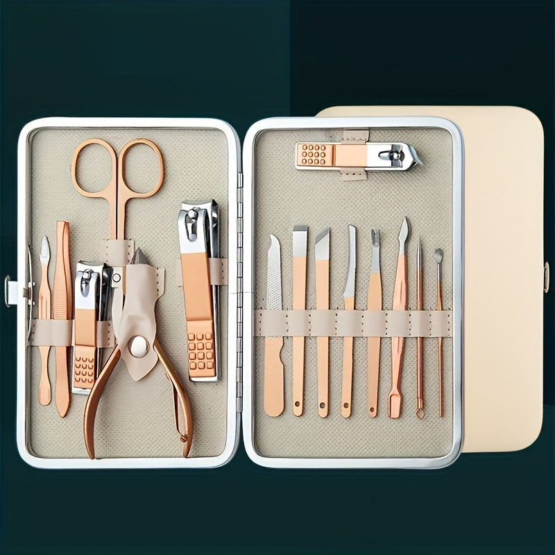 7/10/12/15/18 In 1 Professional Stainless Steel Nail Clipper Pedicure& Manicure Set -  All Purpose Set For Nails Daily And Salon !