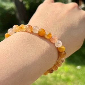 6mm Golden Healer Beads Elasticated Bracelets Crystal Healing