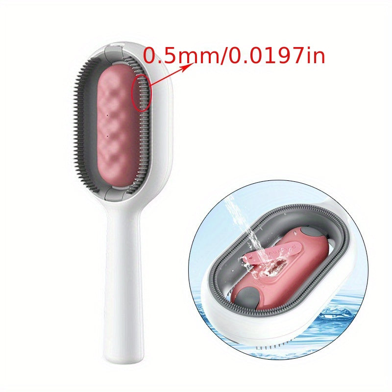 Pet Brush With Water Double Sided Hair Removal Brushes For Cat Dog Pet Grooming Comb Kitten Brush