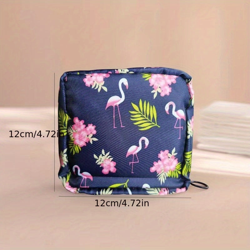 1pc Sanitary Napkin Storage Bag, Female Women Portable Cosmetic Lipstick Bag, Sanitary Napkin Storage Pouch, Makeup Lip Balm Bag, Travel Hea