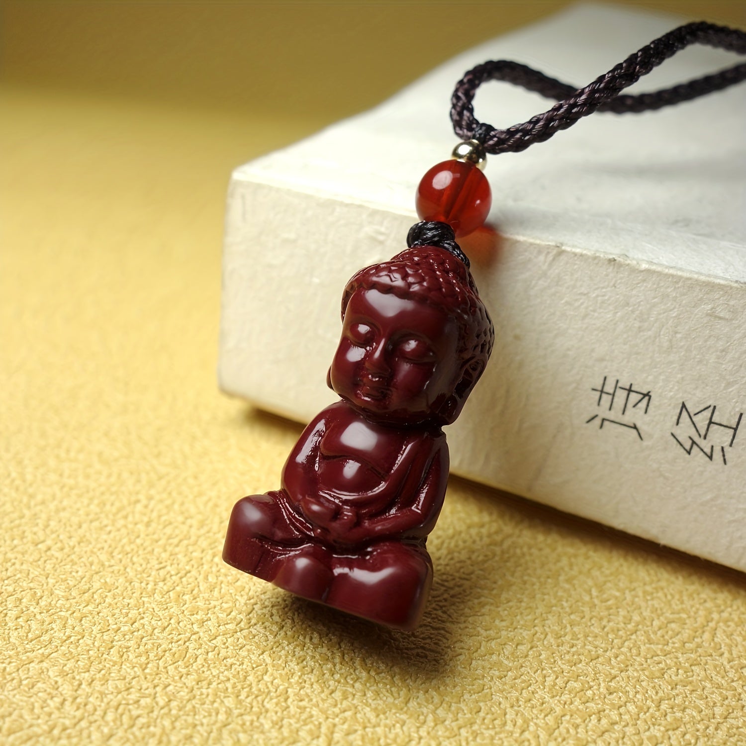 Natural Cinnabar Necklace Tathagata Buddha Necklace For Men And Women Necklace Body Protection Safety Necklace