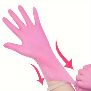 20/50/100pcs Disposable Nitrile Gloves, Waterproof, Latex Free, Powder Free And Durable, Suitable For Home And Kitchen Cleaning, Household C