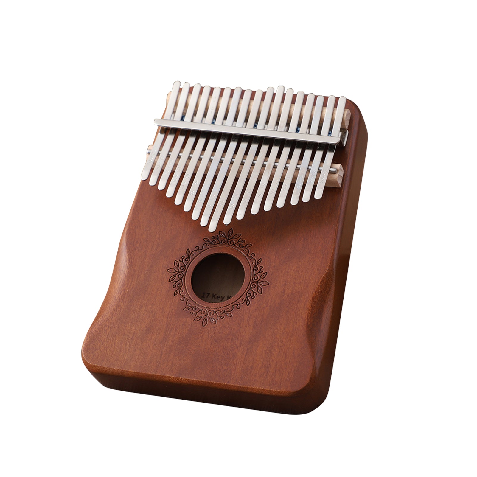 17 Keys Kalimba Thumb Piano, Ergonomic Portable Finger Piano, Retro Style Mbira Finger Piano With Study Instruction And Tune Hammer, Music G