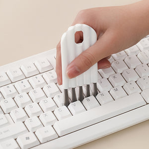 2 Pcs Keyboard Cleaning Brush Bendable Cup Cover Groove Gap Dead Corner Brushes Supplies Pointing Decontamination Brush Cup Cover Bendable G