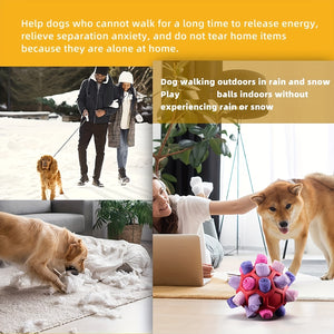 Interactive Dog Toy - Sniffing Ball for Hiding Treats - Rubber Puzzle Ball for Mental Stimulation