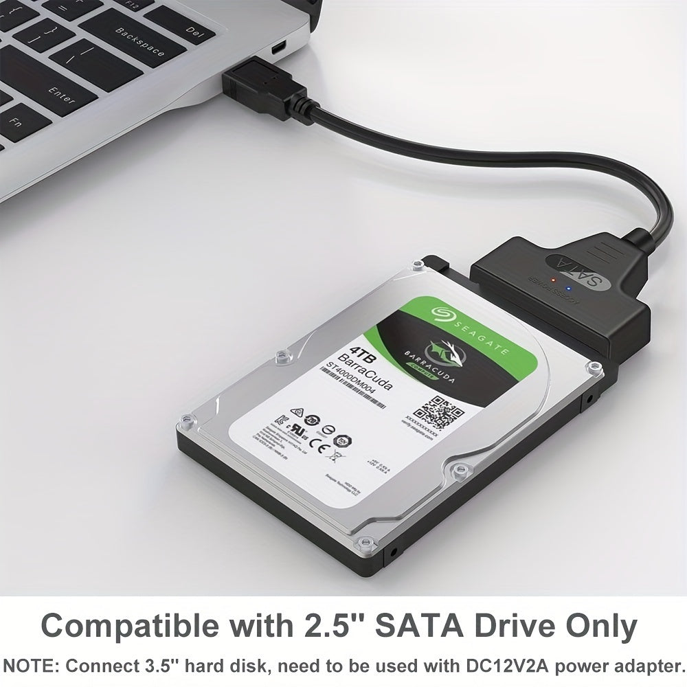 SATA To USB Cable, USB 3.0 To SATA III Hard Driver Adapter Compatible For 2.5 Inch HDD And SSD