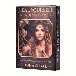 Set, Heal Yourself Reading Cards, Heal Yourself Reading Oracle Cards Deck, Heal Yourself, Guidance To Transform Your Soul (36 Full-Color Cards,Tarot Cards For Beginners Tarot Deck, Guide Book