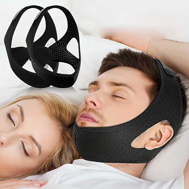 1pc Anti Snore Chin Strap, Anti-Dry Mouth Chin Strap, Stop Snoring, Snoreless Sleeping Solution For Men And Women