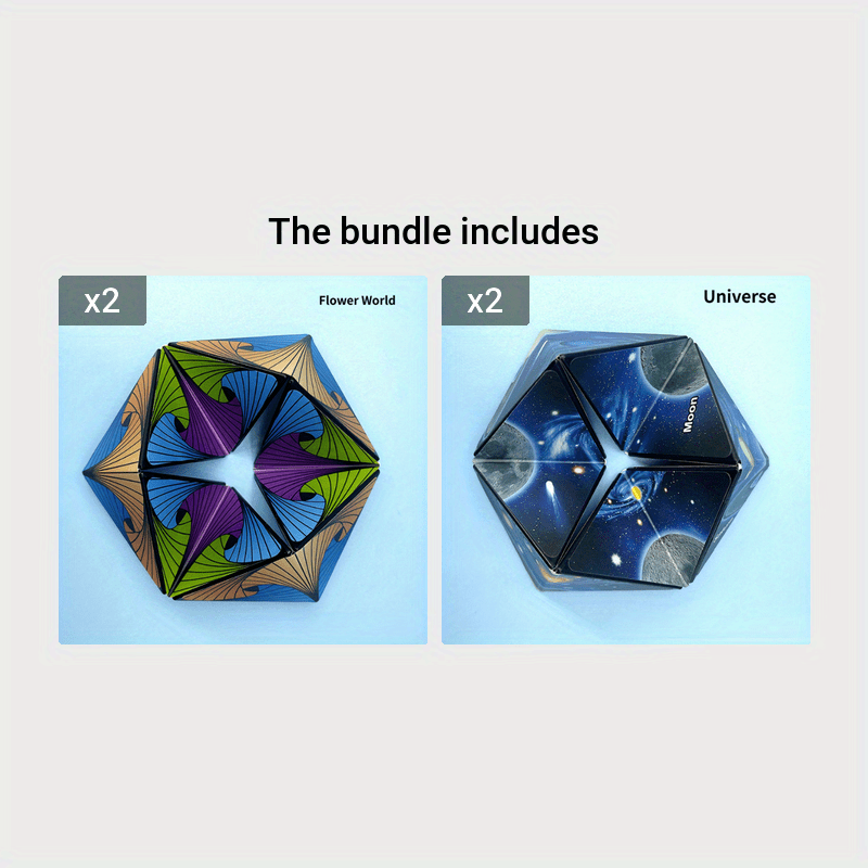 Infinite Flipping And Changing Magic Cube Puzzle Decompressing Three-dimensional Kaleidoscope Rollover Children's Toys