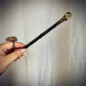 Natural Crystal Wand Home Decor,Crystal Gifts,Magic Broom,Table Decor,Perfect Wizard Accessory For Halloween