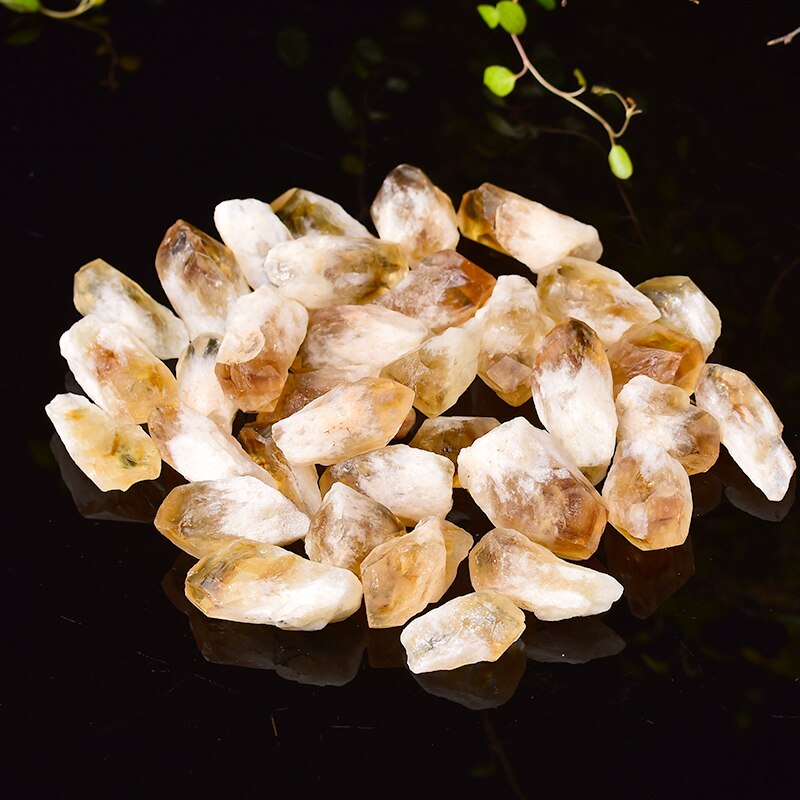 Natural Citrine Crystal Point Natural Quartz Raw Crystals Rock Mineral Specimen Energy Healing Stone Ornaments Home Decoration