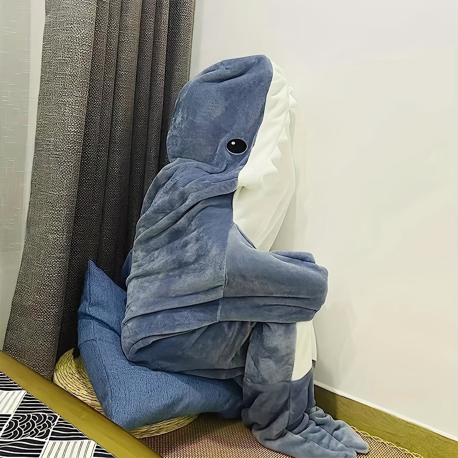 1pc Shark Blanket Adult Boys Girls Shark Blanket Wearable Shark Blanket Shark Sleeping Bag Christmas Gift