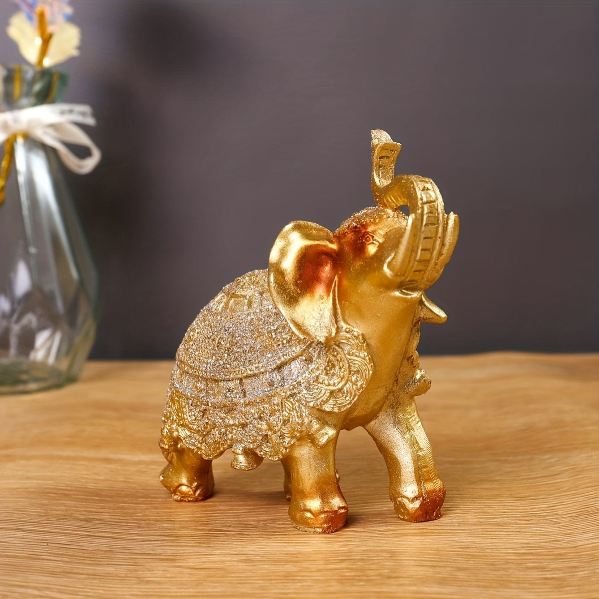 1pc Elephant Decoration Ornament Art Work Crafts