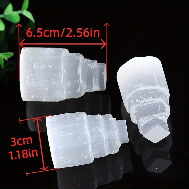 1pc Natural Selenite Crystal Skyscraper - Perfect for Reiki, Healing & Interior Decoration!