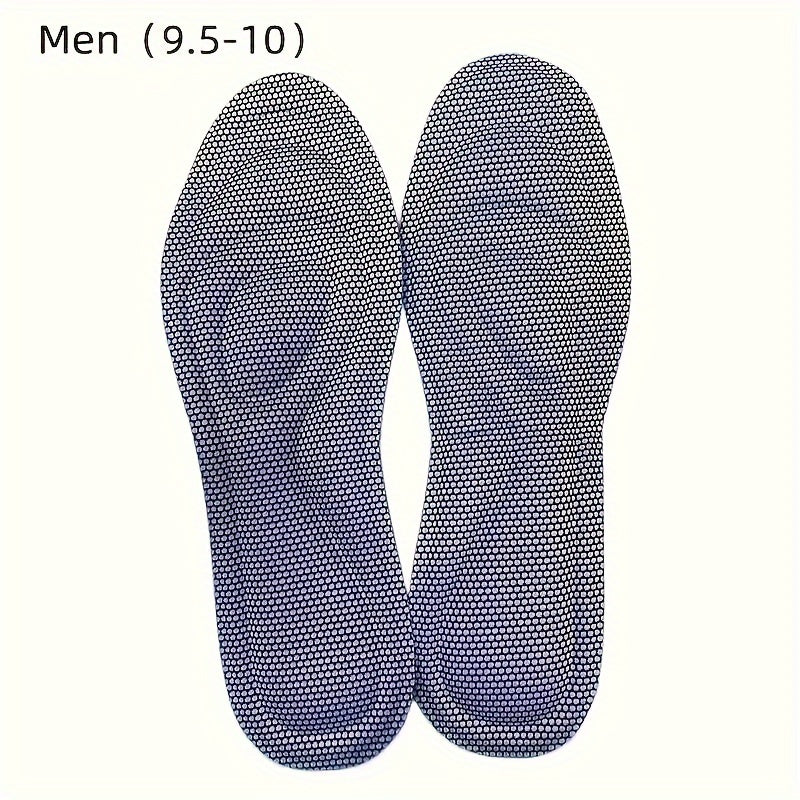 1pair 5D Memory Foam Orthopedic Insole, Men's Women's Shoes Nano Antibacterial Deodorant Insole, Sweat Absorption Running Pad, Massage Sport