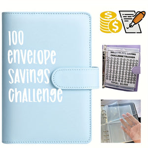 Achieve Your Financial Goals: Fun $5,050 Envelope Challenge Savings Binder with 26-Page Cash Tracker