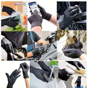 Commercial-Grade Nitrile Gloves: Waterproof, Anti-Static, Perfect for Household Cleaning, Kitchen, Tattoo, 5-99 Pcs, Universal Fit