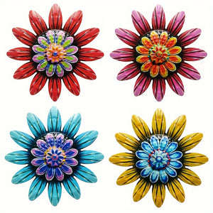 Elegant & Versatile Metal Flower Decor - Enhance Home or Garden, Ideal for Parties/Weddings, Available in 1pc/4pcs