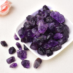 Natural Raw Crystals Stone Minerals Specimen Amethyst Rose Quartz Irregular Shape Rough Rock Stone Healing Aquarium Decoration