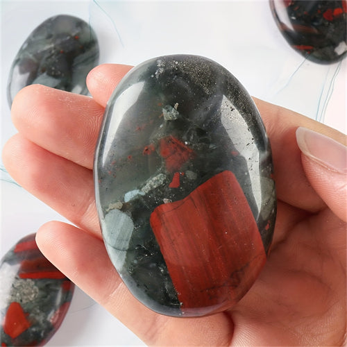 Natural Crystal Various Oval Palm Stones,Used For Alleviating Anxiety Pocket Massage Worry Stone,Natural Polishing Energy Stone Crystal Decor