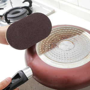 1pc Kitchen Magic Sponge Brush, Multifunctional Sponge Cleaning Brush, Pan Pot Grinder Knife Melamine Sponge Clean Strong Decontamination Br