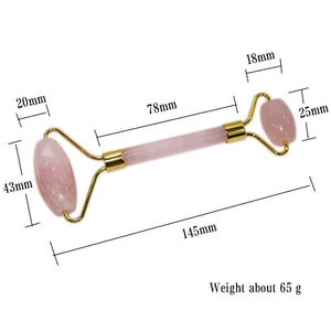 100% Natural Crystal Quartz Roller Slimming Face Massager Lifting Tool Facial Massager Jade Roller Face Anti Wrinkle Beauty Care