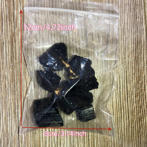 100G/Bag Pack of Natural Black Tourmaline, Quartz Crystal & Gemstone for Reiki Healing & Mineral Collection