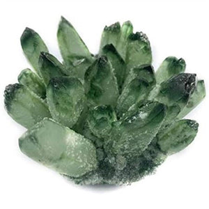 Natural Green Phantom Crystal Ghost Quartz Crystal Cluster for Home Decoration