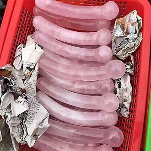 1pc Natural Anti Age Tool Rose Quartz Stone Massage Wands Stick for Healthy