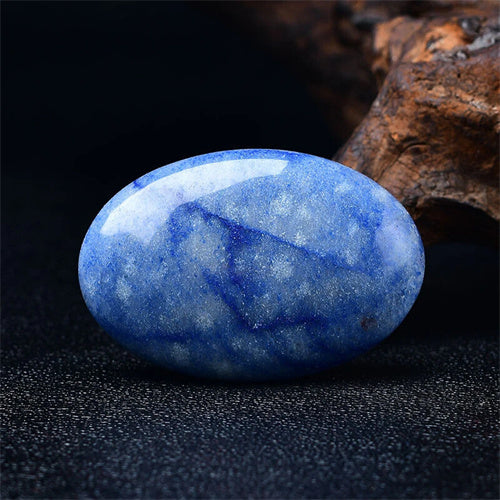 ICE Blue Aventurine Palm Stone Quartz Natural Gemstone Healing Crystal Decoration Meditation Crystal Stone US Stock