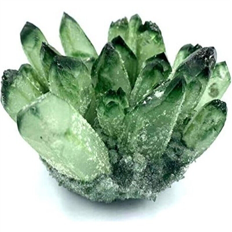 Natural Green Phantom Crystal Ghost Quartz Crystal Cluster for Home Decoration