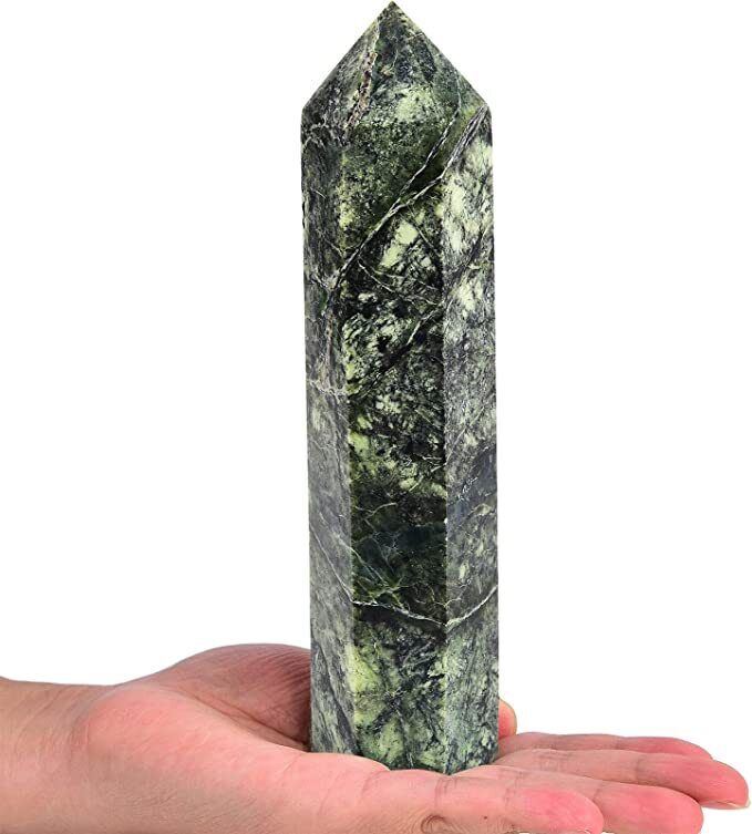 Crystal Stone Tower Large Healing Crystal Wand Obelisk 6 Faceted Column Reiki