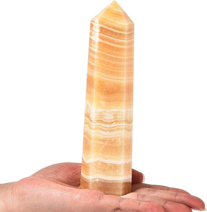 Crystal Stone Tower Large Healing Crystal Wand Obelisk 6 Faceted Column Reiki