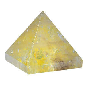 Crystal Pyramid Healing Ornament Gemstone Gift Home Decor Figurine Protection