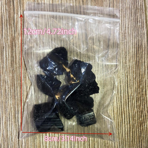 100G/Bag Pack of Natural Black Tourmaline, Quartz Crystal & Gemstone for Reiki Healing & Mineral Collection