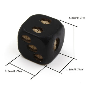 Skull Dice 5 Piece Suit Black Antique Party Casual Game Toy Chess Card Bar Dice Handmade Resin