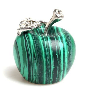 Natural Crystal&Gemstone Apple Figurine Paperweight Craft Decoration AVG.1.77inches