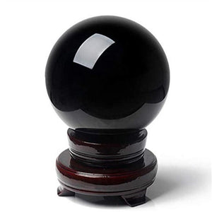 Obsidian Crystal Ball for Fengshui Ball Meditation Healing Divination Sphere