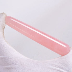 Rose Quartz Massage Wand Natural Crystal Mineral Acupoint Pen Gua Sha Tool Stone