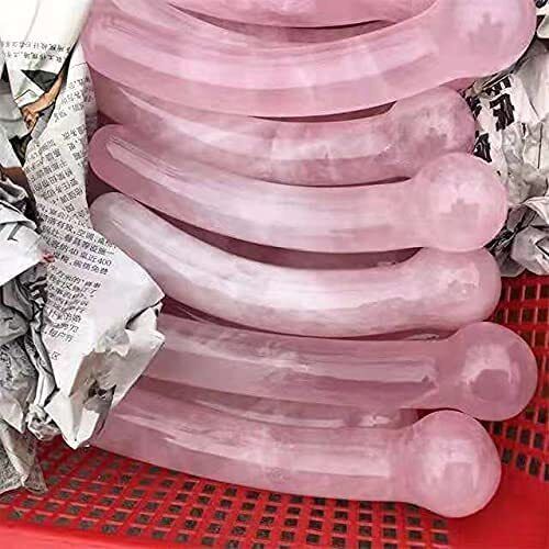 1pc Natural Anti Age Tool Rose Quartz Stone Massage Wands Stick for Healthy